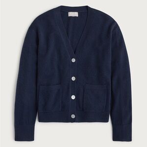 J. Crew Women’s Navy Cashmere Cardigan